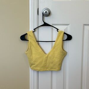 Sunshine yellow buff bunny bra top